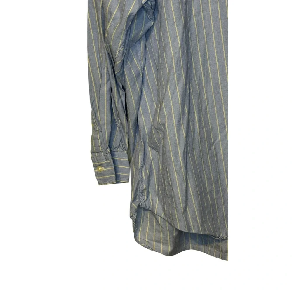 Polo Ralph Lauren Shirt Yarmouth‎ Striped Button Up Long Sleeve Pocket 17-32/33